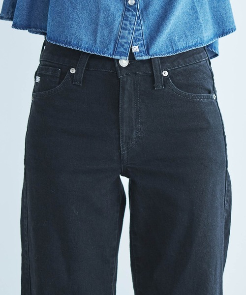 SOMETHING(サムシング)の「SOMETHING/サムシング LISA セミワイドデニムパンツ(デニムパンツ・レディース・ライトインディゴブルー/ブルー/ブラック系その他/ダークインディゴブルー/インディゴブルー/ブラック系その他2・26/27/28/29/25/30)」の13枚目の写真