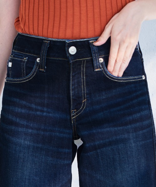 SOMETHING(サムシング)の「SOMETHING/サムシング LISA セミワイドデニムパンツ(デニムパンツ・レディース・ライトインディゴブルー/ブルー/ブラック系その他/ダークインディゴブルー/インディゴブルー/ブラック系その他2・26/27/28/29/25/30)」の18枚目の写真