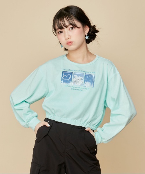セール】バックリボンすそギャザーロンT（Tシャツ/カットソー）｜JENNI 
