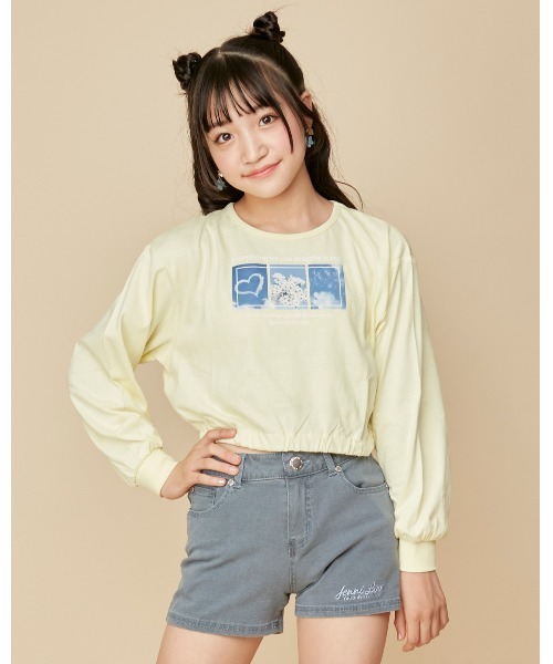 セール】バックリボンすそギャザーロンT（Tシャツ/カットソー）｜JENNI 