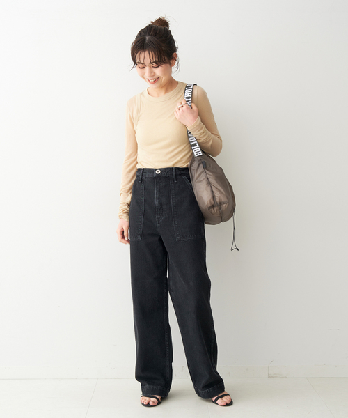 upperhights（アッパーハイツ）の「【upper hights / アッパーハイツ】THE COLIN（デニムパンツ・レディース・ライトブルー/ブラック・23/24/25/22）」の3枚目の写真
