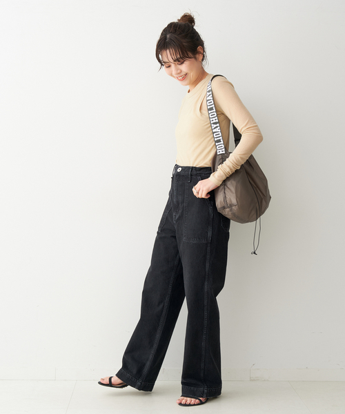 upperhights（アッパーハイツ）の「【upper hights / アッパーハイツ】THE COLIN（デニムパンツ・レディース・ライトブルー/ブラック・23/24/25/22）」の4枚目の写真
