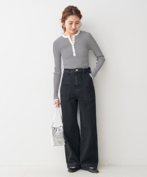 upperhights（アッパーハイツ）の「【upper hights / アッパーハイツ】THE COLIN（デニムパンツ・レディース・ライトブルー/ブラック・23/24/25/22）」の15枚目の写真