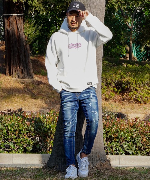 adamsJUGGLER（アダムスジャグラー）の「W/RネオンO.Pフーディー（パーカー・メンズ・ホワイト/ブラック・L/M）」の14枚目の写真