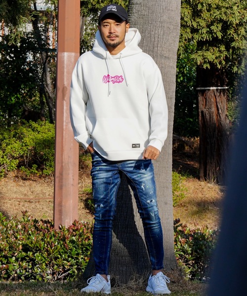 adamsJUGGLER（アダムスジャグラー）の「W/RネオンO.Pフーディー（パーカー・メンズ・ホワイト/ブラック・L/M）」の12枚目の写真