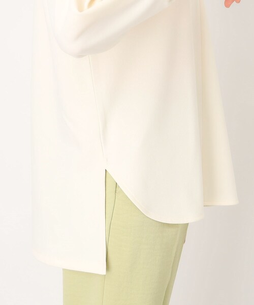 THE SHOP TK (ザ ショップ ティーケー )の「◆キーネックスキッパー【洗濯機OK】(シャツ/ブラウス・レディース・ベージュ/オフホワイト/チャコールグレー・12/13)」の9枚目の写真
