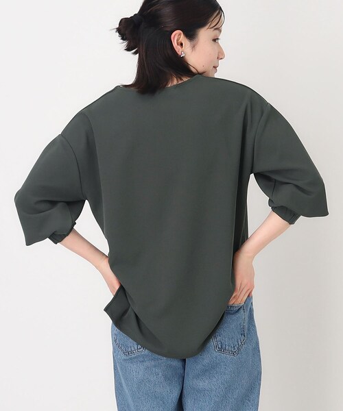 THE SHOP TK (ザ ショップ ティーケー )の「◆キーネックスキッパー【洗濯機OK】(シャツ/ブラウス・レディース・ベージュ/オフホワイト/チャコールグレー・12/13)」の11枚目の写真