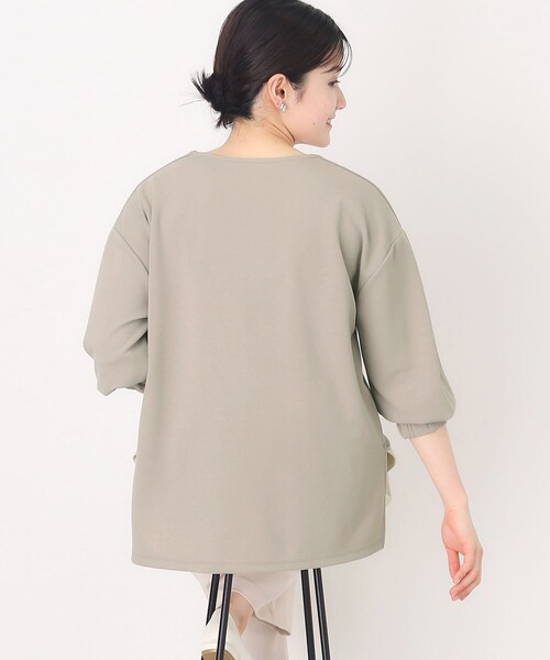 THE SHOP TK (ザ ショップ ティーケー )の「◆キーネックスキッパー【洗濯機OK】(シャツ/ブラウス・レディース・ベージュ/オフホワイト/チャコールグレー・12/13)」の15枚目の写真