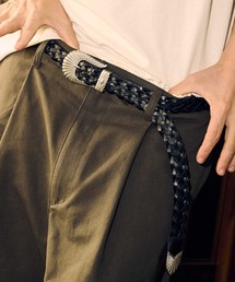 mko11774- braided leather belt ベルト