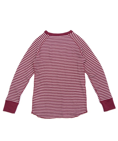 JEMORGAN(ジェーイーモーガン)の「【JEMORGAN / ジェーイーモーガン】ワッフルラグランボーダークルーロンT(パック入り)(Tシャツ/カットソー・レディース・ネイビー系1/ホワイト/グリーン/ワインレッド/杢グレー/ネイビー系2/グレー系1/ナチュラル・F)」の11枚目の写真