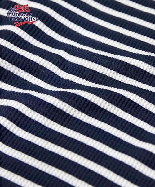 JEMORGAN(ジェーイーモーガン)の「【JEMORGAN / ジェーイーモーガン】ワッフルラグランボーダークルーロンT(パック入り)(Tシャツ/カットソー・レディース・ネイビー系1/ホワイト/グリーン/ワインレッド/杢グレー/ネイビー系2/グレー系1/ナチュラル・F)」の18枚目の写真