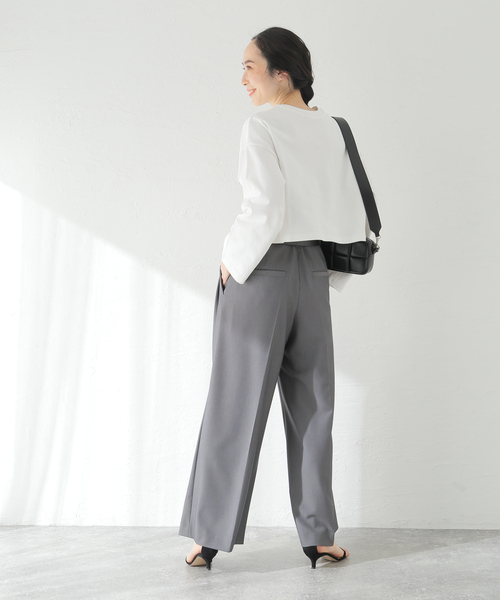 JOURNAL STANDARD（ジャーナルスタンダード）の「クロップドカラーTEE（Tシャツ/カットソー・レディース・ブラック/ホワイト/ピンク・FREE）」の8枚目の写真