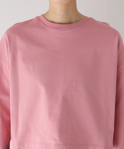 JOURNAL STANDARD（ジャーナルスタンダード）の「クロップドカラーTEE（Tシャツ/カットソー・レディース・ブラック/ホワイト/ピンク・FREE）」の19枚目の写真