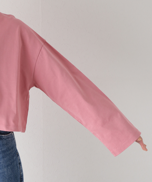 JOURNAL STANDARD（ジャーナルスタンダード）の「クロップドカラーTEE（Tシャツ/カットソー・レディース・ブラック/ホワイト/ピンク・FREE）」の21枚目の写真