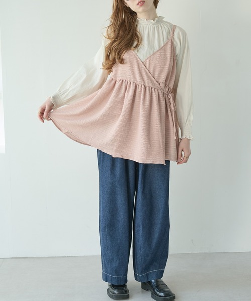 Crisp(クリスプ)の「ボリュームデニムパンツ(デニムパンツ・レディース・ブルー/ネイビー/ホワイト系その他/ブルー系その他/グレー系その他/イエロー・FREE)」の21枚目の写真