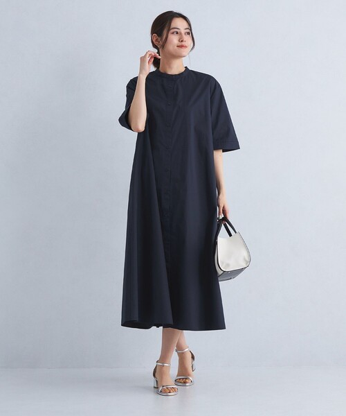 【完全未使用・タグ付き】green label relaxingワンピース セール】 ［size SHORT/TALLあり］シンプルリフトワンピース -UV