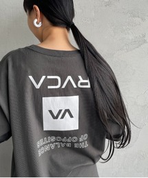 [RVCA/ルーカ] UP STATE スクエアロゴバックプリント ショートスリーブTシャツ