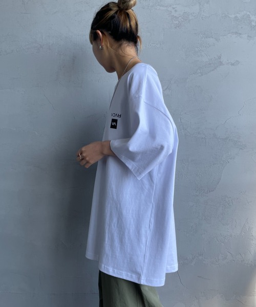 RVCA（ルーカ）の「[RVCA/ルーカ] UP STATE スクエアロゴバックプリント ショートスリーブTシャツ（Tシャツ/カットソー・レディース・ブラック/ホワイト・M/L/XL）」の11枚目の写真