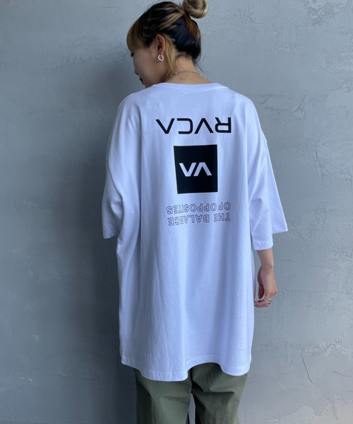 RVCA（ルーカ）の「[RVCA/ルーカ] UP STATE スクエアロゴバックプリント ショートスリーブTシャツ（Tシャツ/カットソー・レディース・ブラック/ホワイト・M/L/XL）」の18枚目の写真