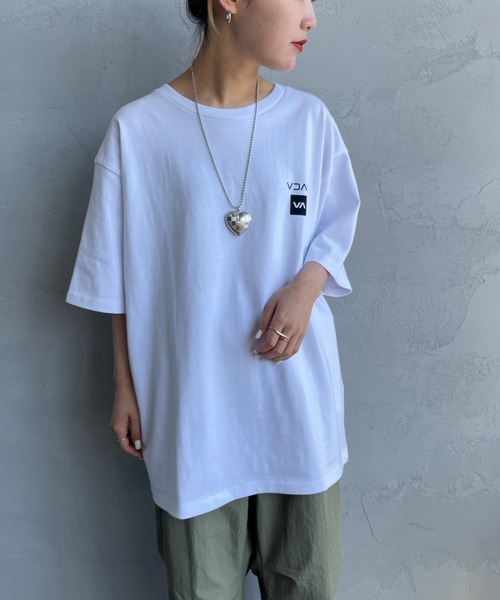 RVCA（ルーカ）の「[RVCA/ルーカ] UP STATE スクエアロゴバックプリント ショートスリーブTシャツ（Tシャツ/カットソー・レディース・ブラック/ホワイト・M/L/XL）」の7枚目の写真