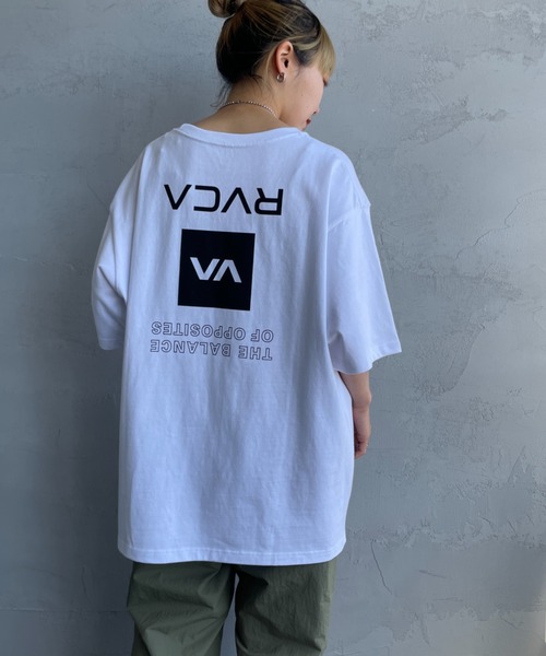 RVCA（ルーカ）の「[RVCA/ルーカ] UP STATE スクエアロゴバックプリント ショートスリーブTシャツ（Tシャツ/カットソー・レディース・ブラック/ホワイト・M/L/XL）」の9枚目の写真