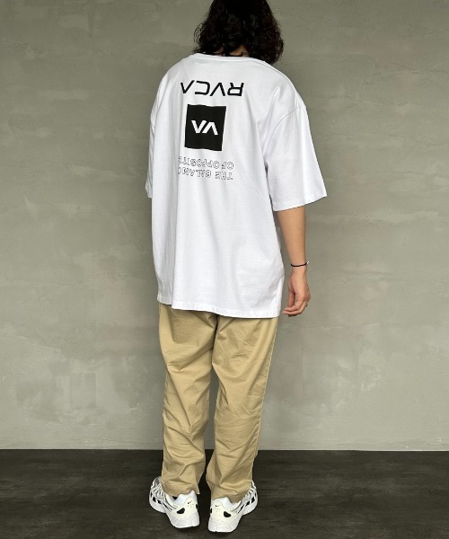 RVCA（ルーカ）の「[RVCA/ルーカ] UP STATE スクエアロゴバックプリント ショートスリーブTシャツ（Tシャツ/カットソー・レディース・ブラック/ホワイト・M/L/XL）」の4枚目の写真