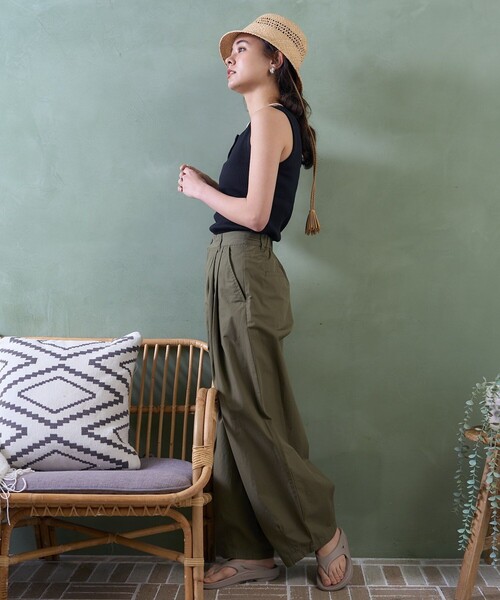 FREAK'S STORE（フリークスストア）の「リブ ヘンリータンクトップ（タンクトップ・レディース・ネイビー/オフホワイト/ブラック/ライトグレー/その他・フリー）」の17枚目の写真