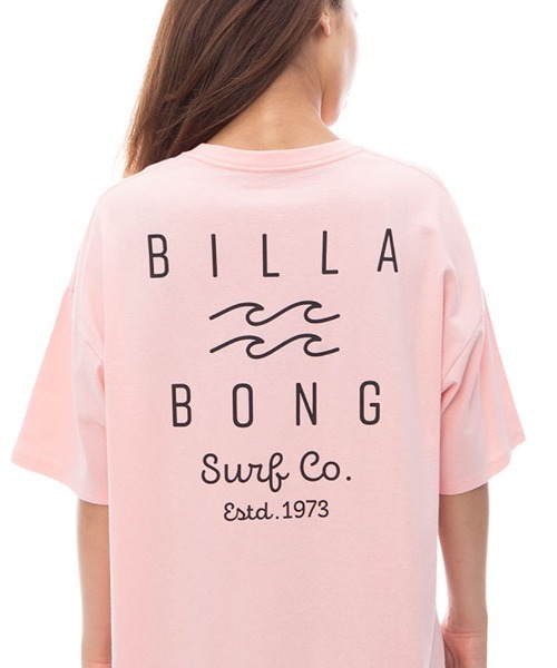 BILLABONG(ビラボン)の「BILLABONG レディース SOFT CLEAN LOGO LOOSE TEE Tシャツ 【2024年春夏モデル】/ビラボン半袖バックプリントロゴTシャツ(Tシャツ/カットソー・レディース・ブラック/ライトブルー/ピンク/ホワイト・LARGE/MEDIUM)」の4枚目の写真