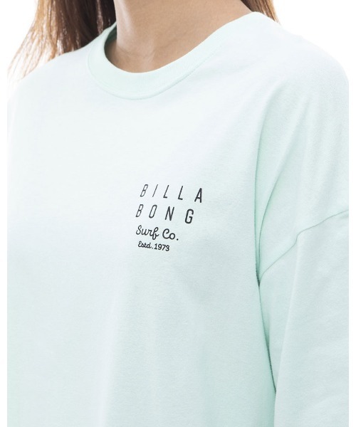 BILLABONG(ビラボン)の「BILLABONG レディース SOFT CLEAN LOGO LOOSE TEE Tシャツ 【2024年春夏モデル】/ビラボン半袖バックプリントロゴTシャツ(Tシャツ/カットソー・レディース・ブラック/ライトブルー/ピンク/ホワイト・LARGE/MEDIUM)」の14枚目の写真