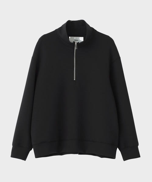 STUDIOUS（ステュディオス）の「ZEROグラビティハーフジップ/洗える/シワになりにくい/お手入れ楽（スウェット・メンズ・ライトグレー/ネイビー/ブラック・1/2）」の2枚目の写真