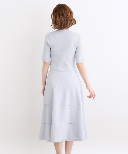grove（グローブ）の「アイレットリブニットワンピース（ワンピース・レディース・ブラック/ナチュラル/サックスブルー・01/02/03/04/05）」の21枚目の写真