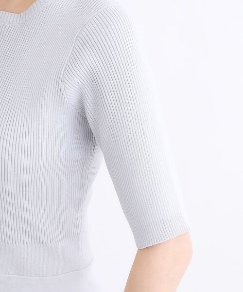 grove（グローブ）の「アイレットリブニットワンピース（ワンピース・レディース・ブラック/ナチュラル/サックスブルー・01/02/03/04/05）」の19枚目の写真