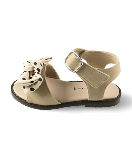 BRANSHES（ブランシェス）の「リボンサンダル（サンダル・キッズ・グレイッシュベージュ/ピンク/ベージュ/ブラック・20.0cm/21.0cm/19.0cm/18.0cm/17.0cm/15.0cm/16.0cm）」の16枚目の写真