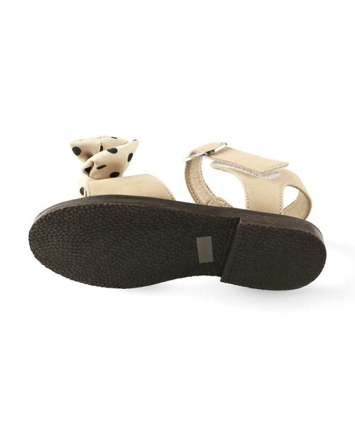 BRANSHES（ブランシェス）の「リボンサンダル（サンダル・キッズ・グレイッシュベージュ/ピンク/ベージュ/ブラック・20.0cm/21.0cm/19.0cm/18.0cm/17.0cm/15.0cm/16.0cm）」の9枚目の写真