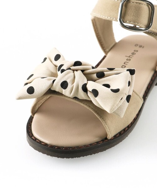 BRANSHES（ブランシェス）の「リボンサンダル（サンダル・キッズ・グレイッシュベージュ/ピンク/ベージュ/ブラック・20.0cm/21.0cm/19.0cm/18.0cm/17.0cm/15.0cm/16.0cm）」の10枚目の写真