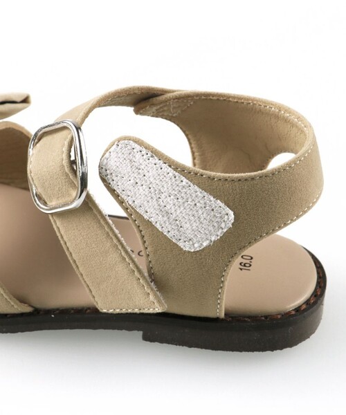 BRANSHES（ブランシェス）の「リボンサンダル（サンダル・キッズ・グレイッシュベージュ/ピンク/ベージュ/ブラック・20.0cm/21.0cm/19.0cm/18.0cm/17.0cm/15.0cm/16.0cm）」の11枚目の写真