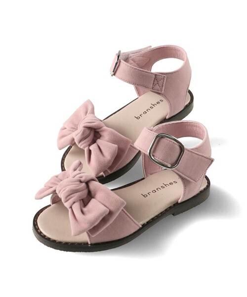 BRANSHES（ブランシェス）の「リボンサンダル（サンダル・キッズ・グレイッシュベージュ/ピンク/ベージュ/ブラック・20.0cm/21.0cm/19.0cm/18.0cm/17.0cm/15.0cm/16.0cm）」の13枚目の写真