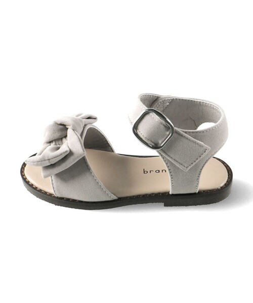 BRANSHES（ブランシェス）の「リボンサンダル（サンダル・キッズ・グレイッシュベージュ/ピンク/ベージュ/ブラック・20.0cm/21.0cm/19.0cm/18.0cm/17.0cm/15.0cm/16.0cm）」の6枚目の写真