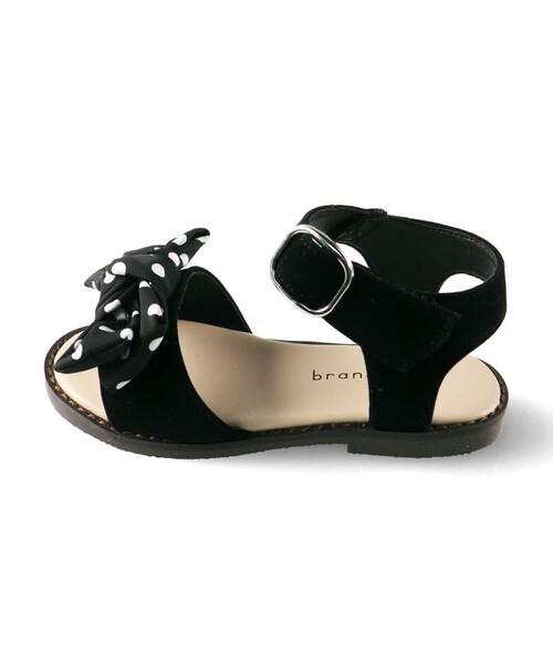 BRANSHES（ブランシェス）の「リボンサンダル（サンダル・キッズ・グレイッシュベージュ/ピンク/ベージュ/ブラック・20.0cm/21.0cm/19.0cm/18.0cm/17.0cm/15.0cm/16.0cm）」の8枚目の写真
