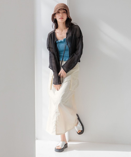 LOWRYS FARM(ローリーズファーム)の「ペーパークロシェHAT 994248(ハット・レディース・ベージュ/アイボリー/ブラウン・FREE)」の8枚目の写真