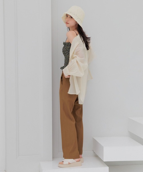 LOWRYS FARM(ローリーズファーム)の「ペーパークロシェHAT 994248(ハット・レディース・ベージュ/アイボリー/ブラウン・FREE)」の17枚目の写真