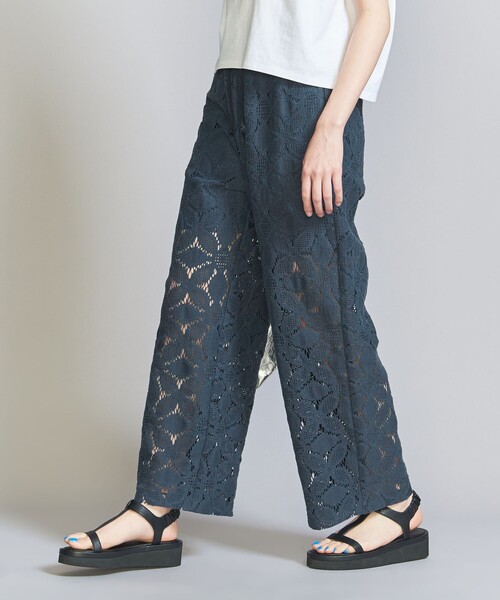 新品BEAUTY&YOUTH コットンナイロン レースパンツ BEAUTY&YOUTH UNITED ARROWS｜コットンナイロン レースパンツ
