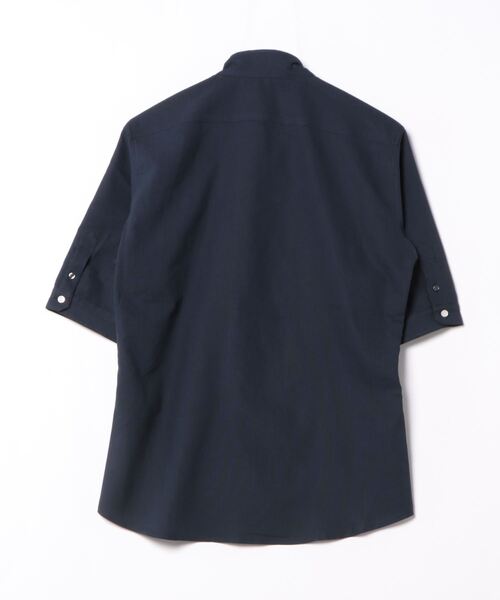 HIDEAWAYS NICOLE(ハイダウェイニコル)の「ストレッチサーフクロススタンドシャツ(シャツ/ブラウス・メンズ・ネイビー/ホワイト・MEDIUM/LARGE/X-LARGE)」の3枚目の写真