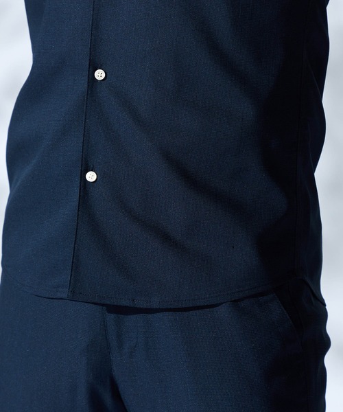 HIDEAWAYS NICOLE(ハイダウェイニコル)の「ストレッチサーフクロススタンドシャツ(シャツ/ブラウス・メンズ・ネイビー/ホワイト・MEDIUM/LARGE/X-LARGE)」の17枚目の写真