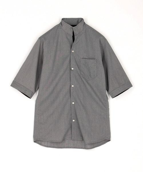 HIDEAWAYS NICOLE(ハイダウェイニコル)の「ストレッチサーフクロススタンドシャツ(シャツ/ブラウス・メンズ・ネイビー/ホワイト・MEDIUM/LARGE/X-LARGE)」の14枚目の写真