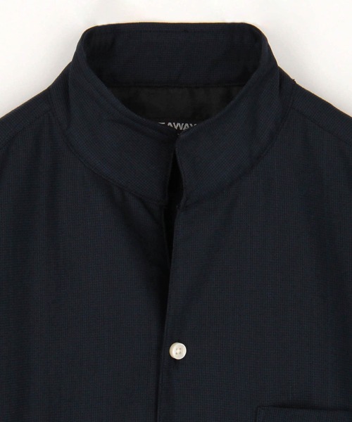 HIDEAWAYS NICOLE(ハイダウェイニコル)の「ストレッチサーフクロススタンドシャツ(シャツ/ブラウス・メンズ・ネイビー/ホワイト・MEDIUM/LARGE/X-LARGE)」の11枚目の写真