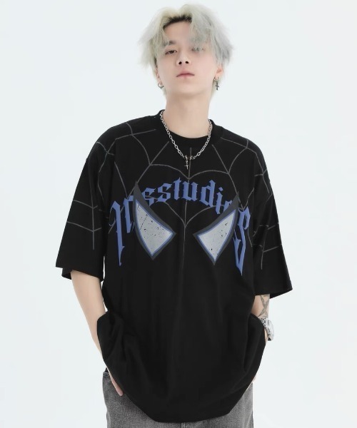 A'GEM/9 × .kom 『INSstudios/インスステュディオス』 /スパイダー Tシャツ（Tシャツ/カットソー）｜A‘gem 9（エージェムナイン）