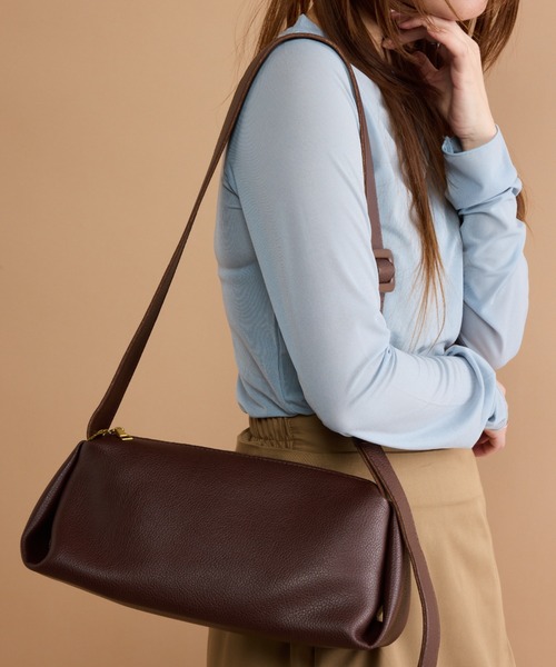 y/m（イム）の「スクエアショルダーBAG（ショルダーバッグ・レディース・ブラック/ボルドー・FREE）」の20枚目の写真