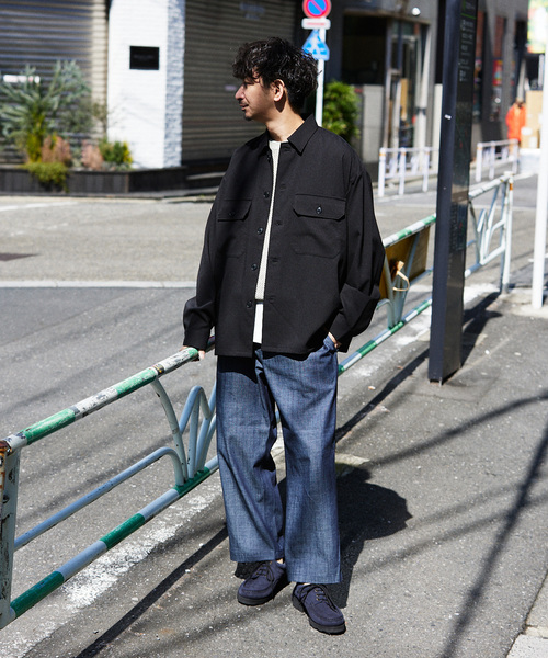 JOURNAL STANDARD relume(ジャーナルスタンダード レリューム)の「SPORTCLAD / スポーツクラッド 別注 シャンブレーペインターパンツ(デニムパンツ・メンズ・ネイビー/ダークブルー/ブラックミックス・SMALL/LARGE/MEDIUM)」の16枚目の写真