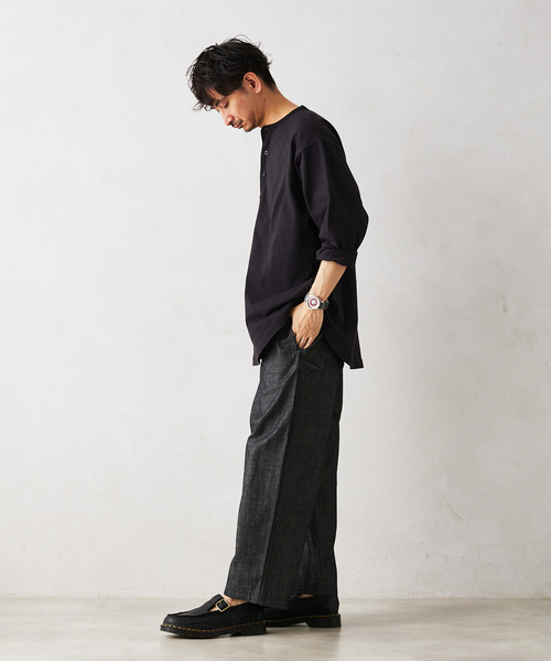 JOURNAL STANDARD relume(ジャーナルスタンダード レリューム)の「SPORTCLAD / スポーツクラッド 別注 シャンブレーペインターパンツ(デニムパンツ・メンズ・ネイビー/ダークブルー/ブラックミックス・SMALL/LARGE/MEDIUM)」の22枚目の写真